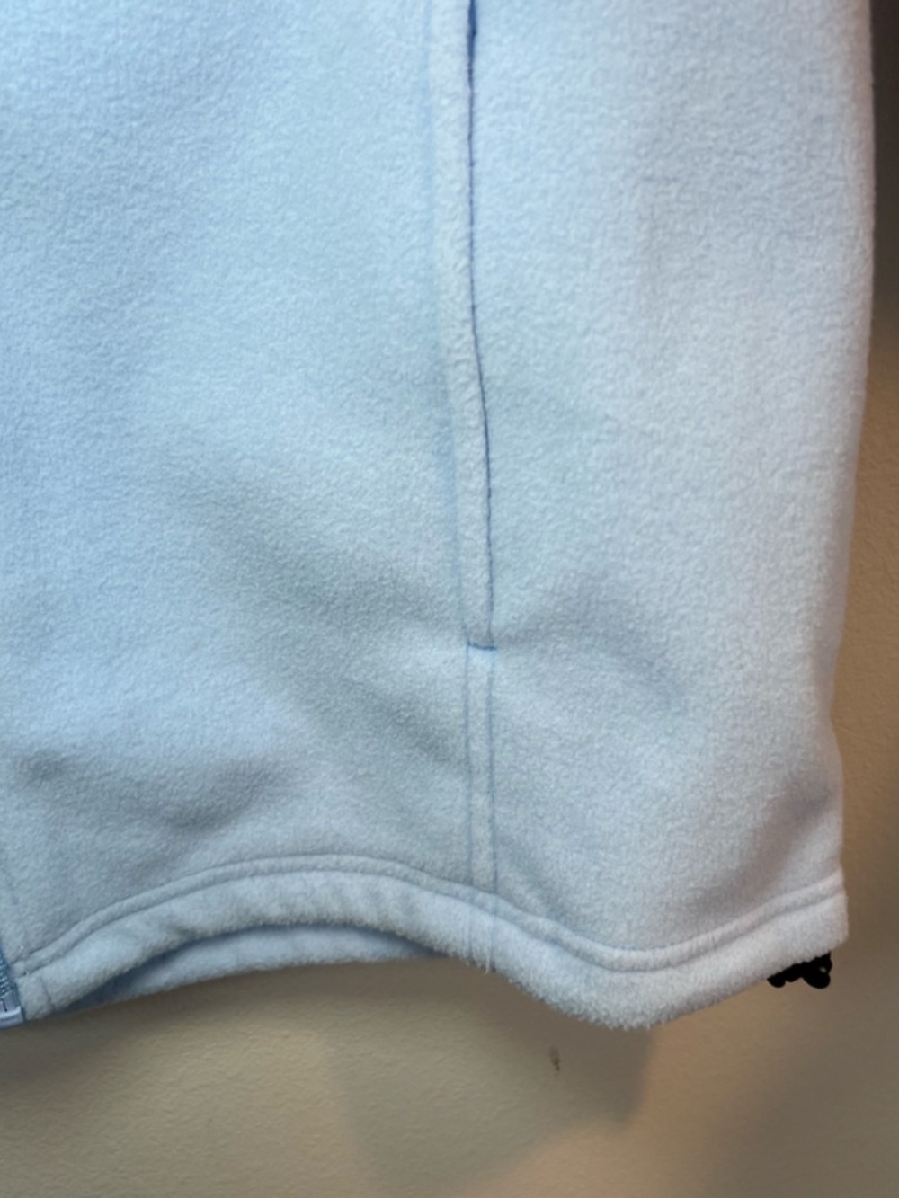 Natural Reflections Full Zip Fleece Jacket Light Blue Zip Pocket Cozy NEW Medium - Picture 8 of 14